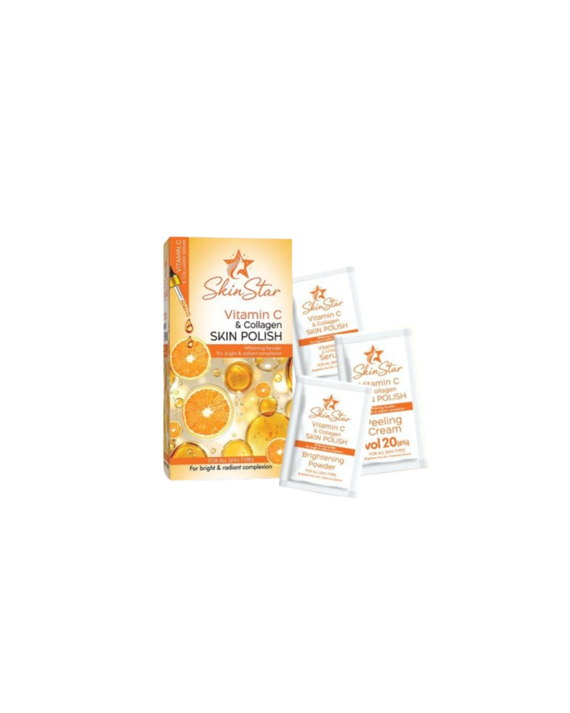 Skin Star Vitamin C & Collagen Skin Polish Sachet Kit (Pack of 3)